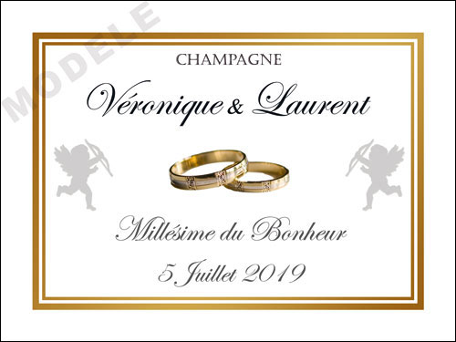 etiquette de champagne personnalisée