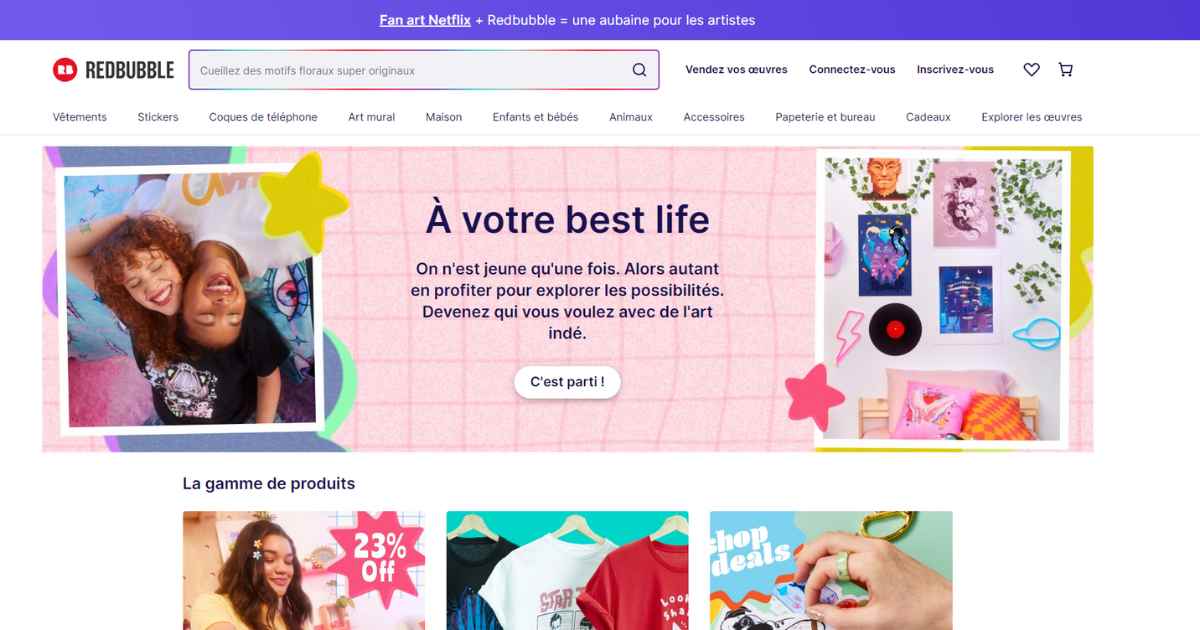 Redbubble, le monde de l’art sous toutes ses formes