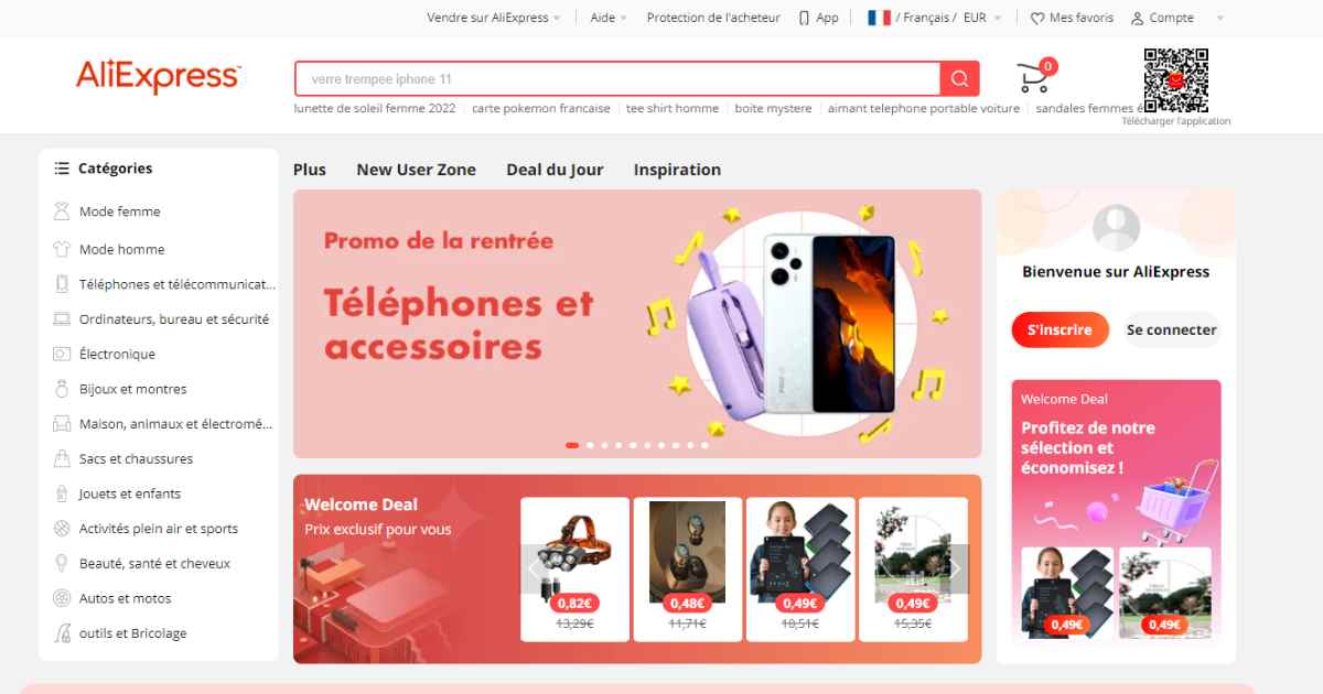 Coup d’œil sur les trésors d’AliExpress